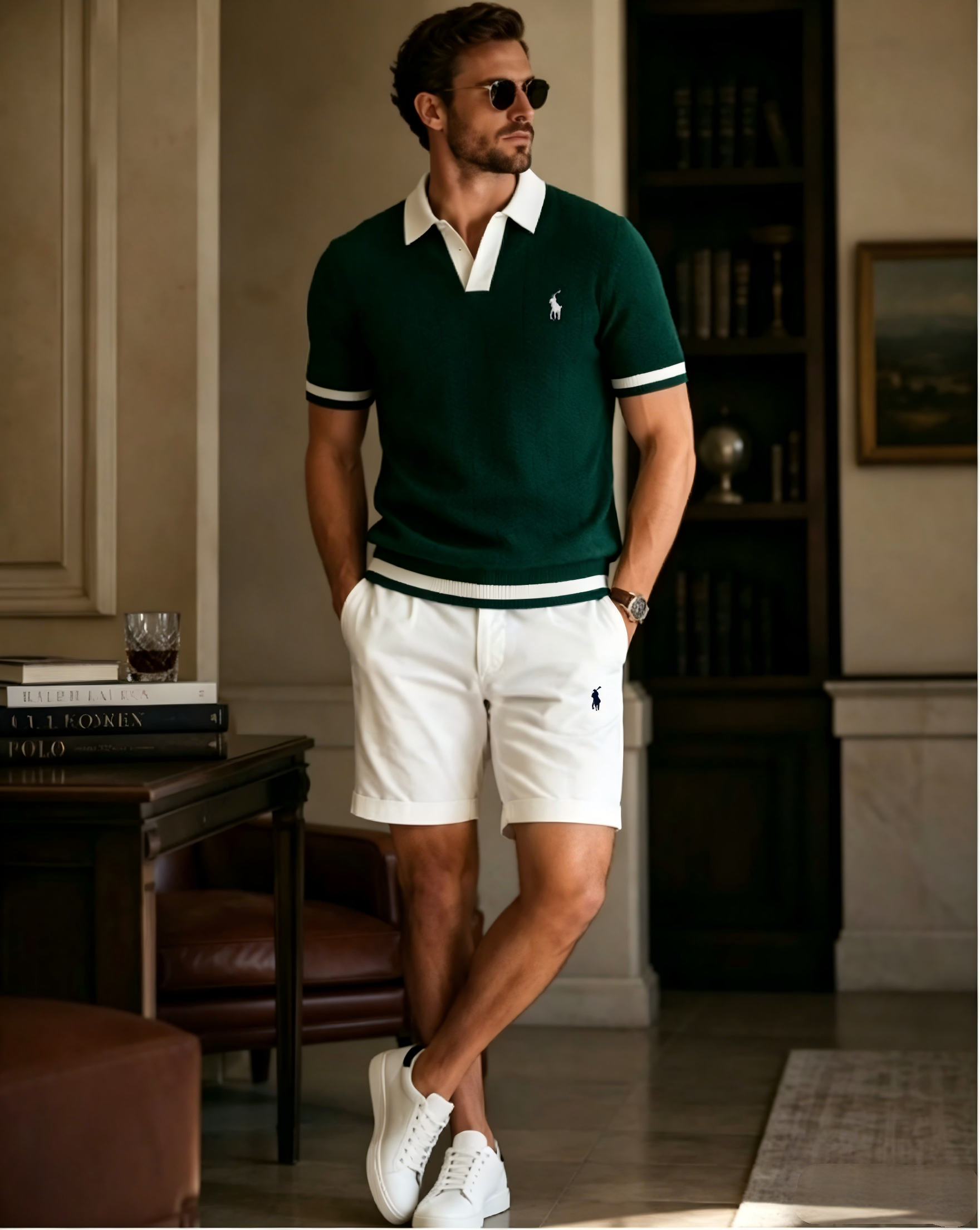 Ralph Lauren Old Money Polo Shirt + Shorts Set